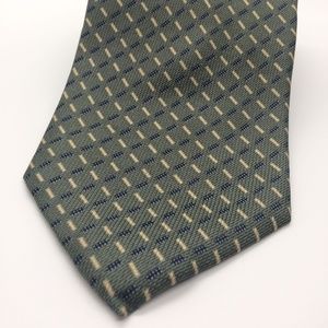 Olive Green w/beige and Blue Accents Izod Necktie